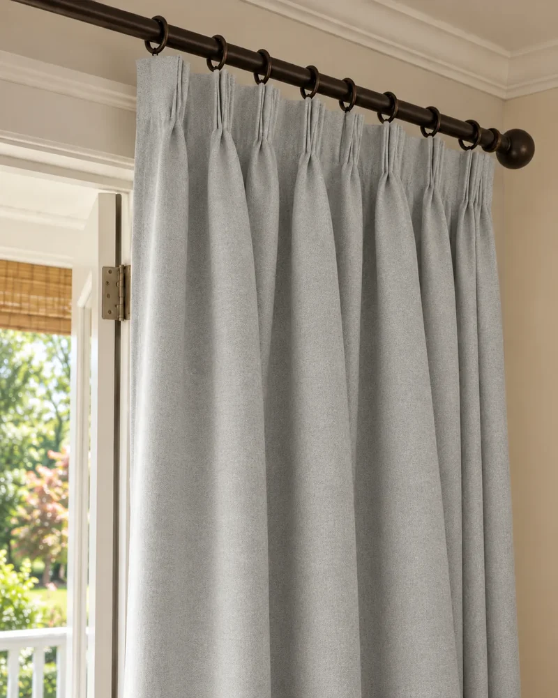 Laborien Linen Look Textured Custom Curtain