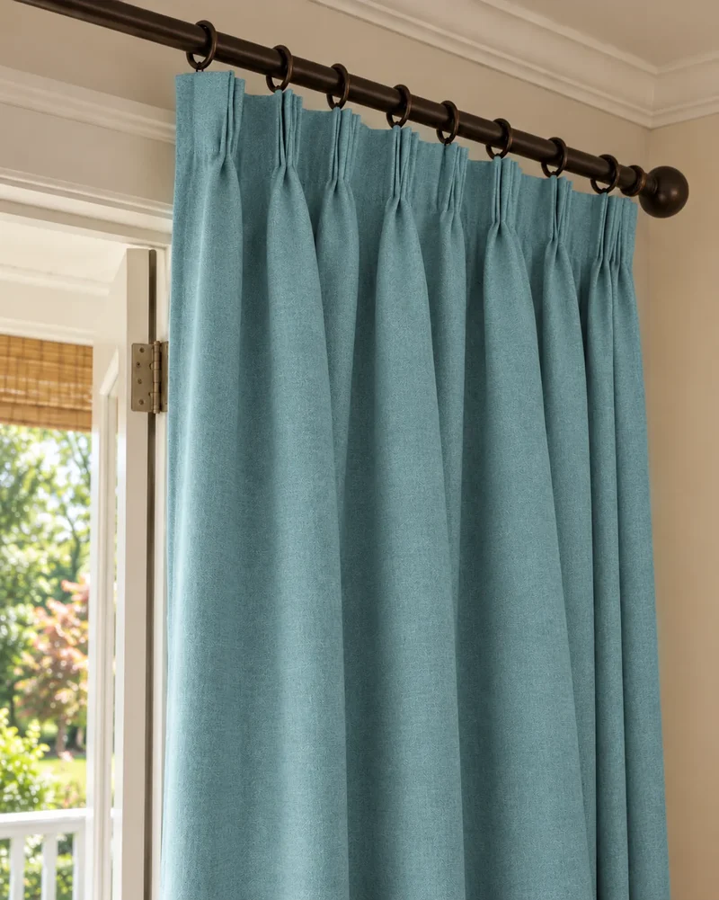 Laborien Linen Look Textured Custom Curtain