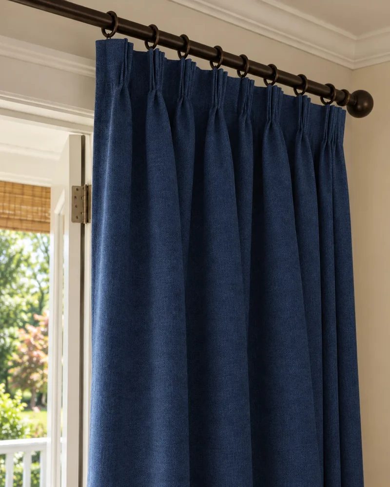 Laborien Linen Look Textured Custom Curtain
