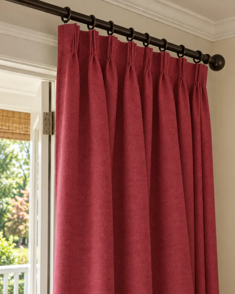 Laborien Linen Look Textured Custom Curtain