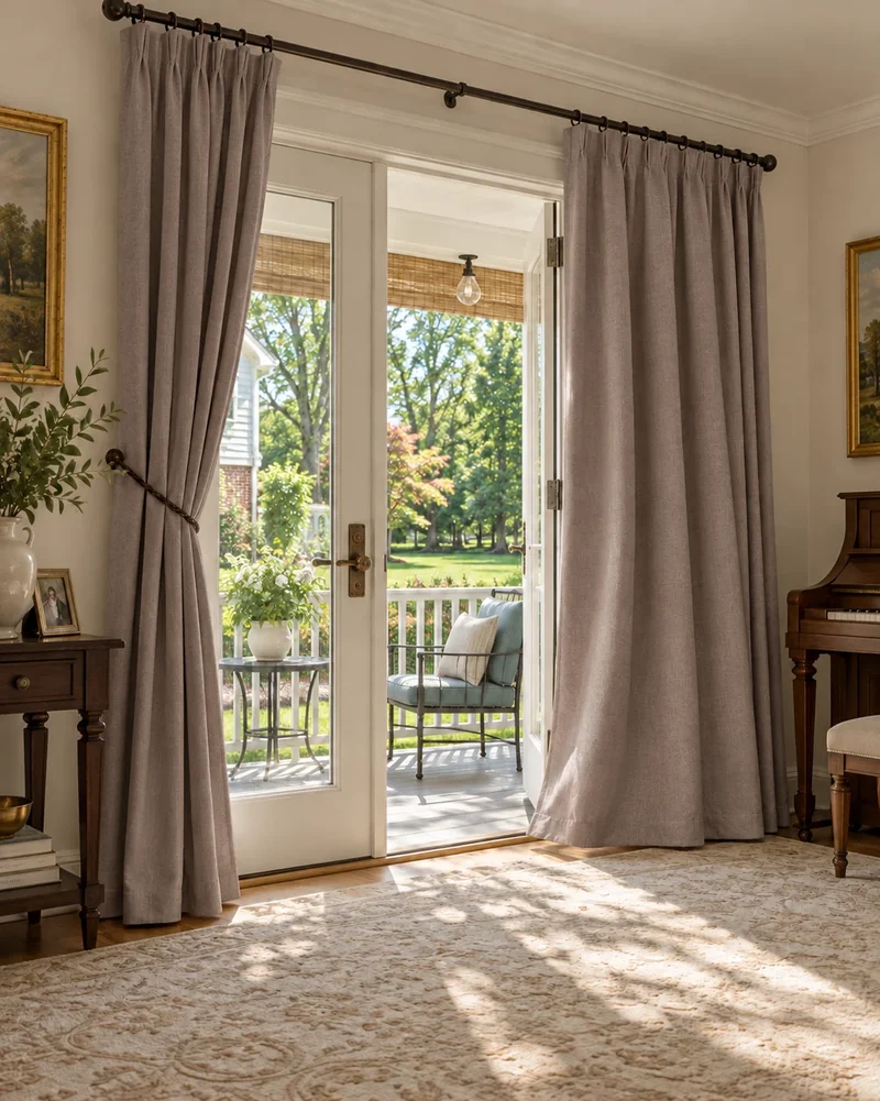 Laborien Linen Look Textured Custom Curtain