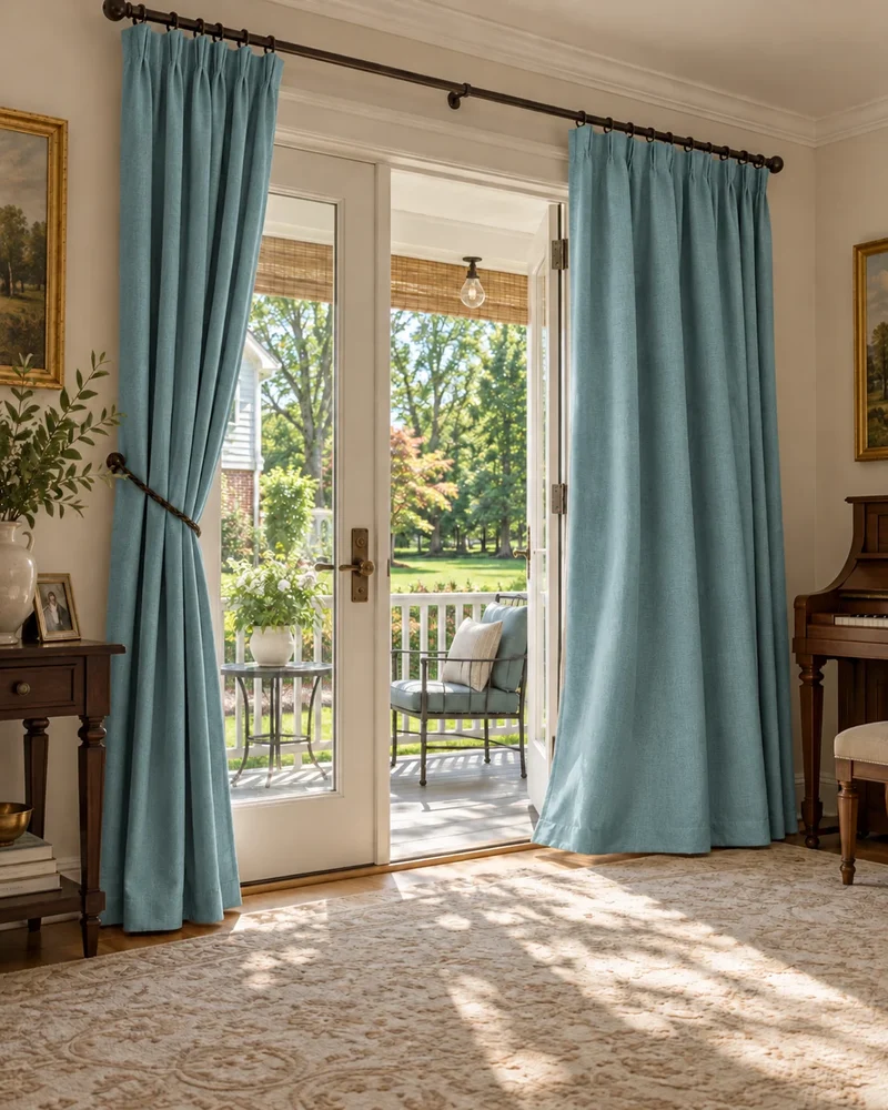 Laborien Linen Look Textured Custom Curtain