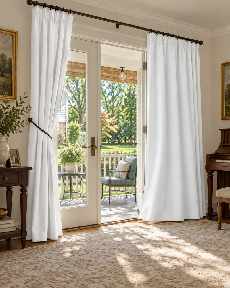 Laborien Linen Look Textured Custom Curtain