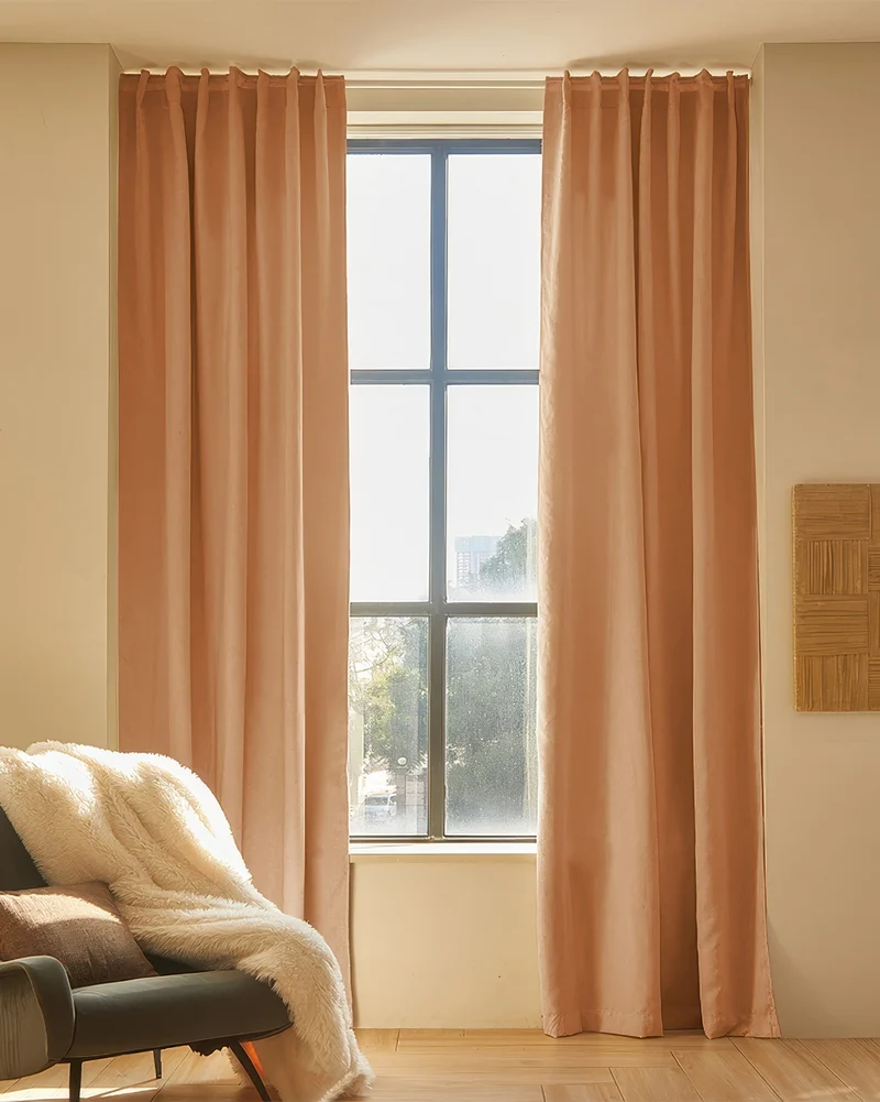 Latvian Linen Blend Lightweight Custom Curtain