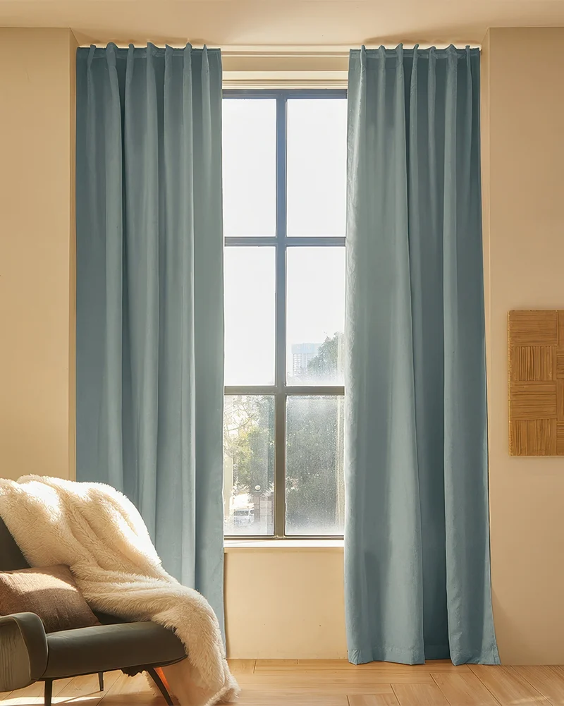 Latvian Linen Blend Lightweight Custom Curtain