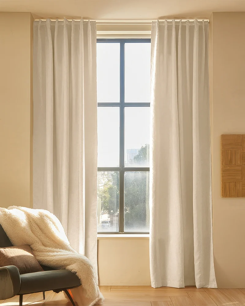Latvian Linen Blend Lightweight Custom Curtain