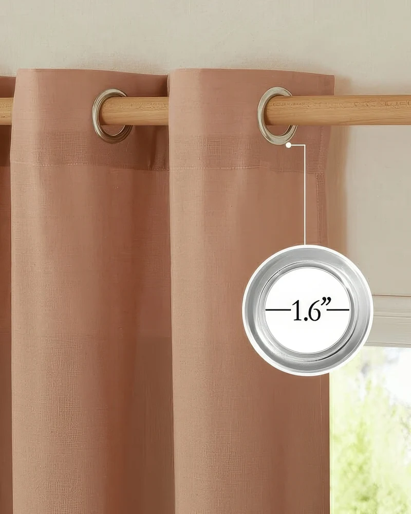 Latvian Linen Blend Lightweight Custom Curtain