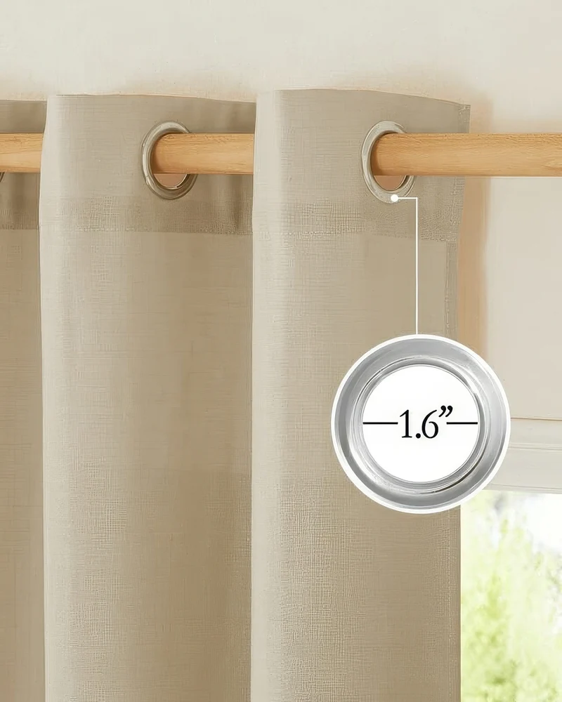 Latvian Linen Blend Lightweight Custom Curtain