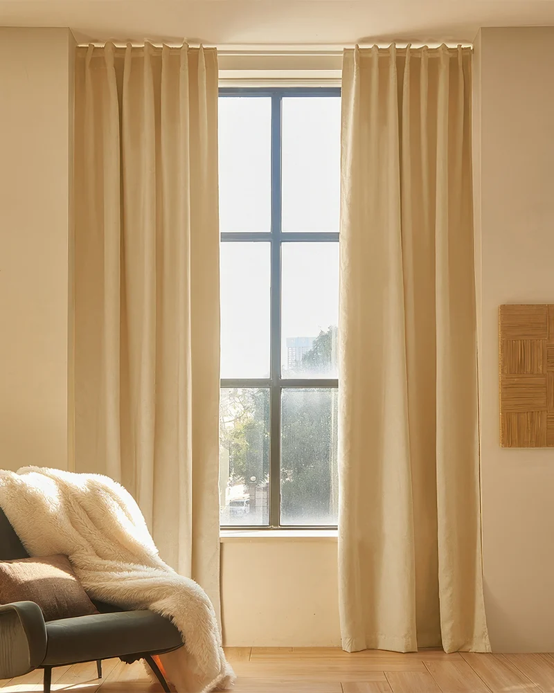 Latvian Linen Blend Lightweight Custom Curtain