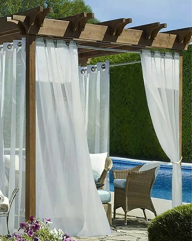Scottish Custom Outdoor Sheer Curtain