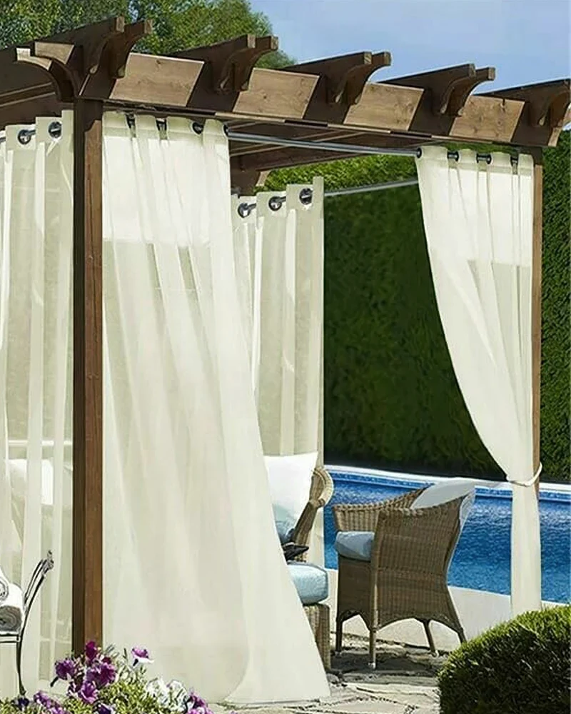 Scottish Custom Outdoor Sheer Curtain