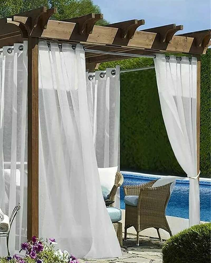 Scottish Custom Outdoor Sheer Curtain
