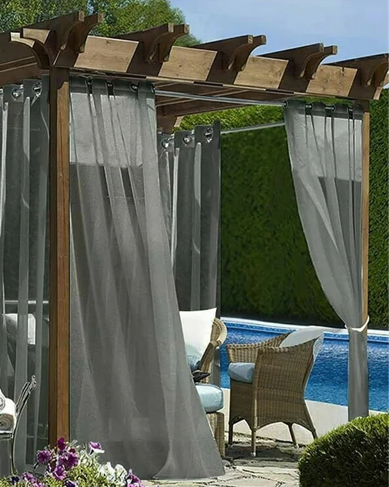 Scottish Custom Outdoor Sheer Curtain