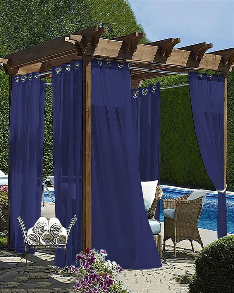 Scottish Custom Outdoor Sheer Curtain