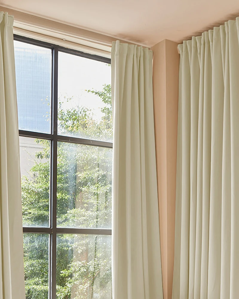 Hussein 4 Layers OEKO Certified Soundproof Thermal 100% Blackout Anti-Dust Premium Custom Curtain