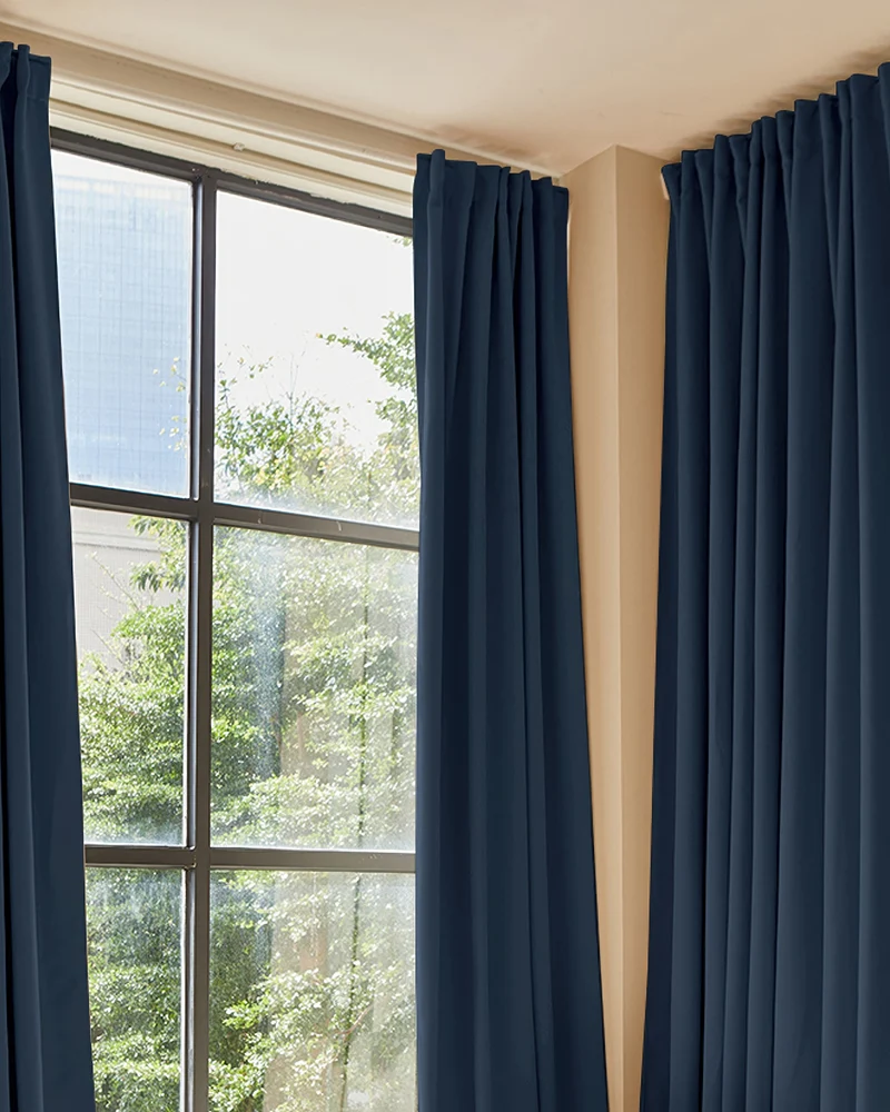 Hussein 4 Layers OEKO Certified Soundproof Thermal 100% Blackout Anti-Dust Premium Custom Curtain