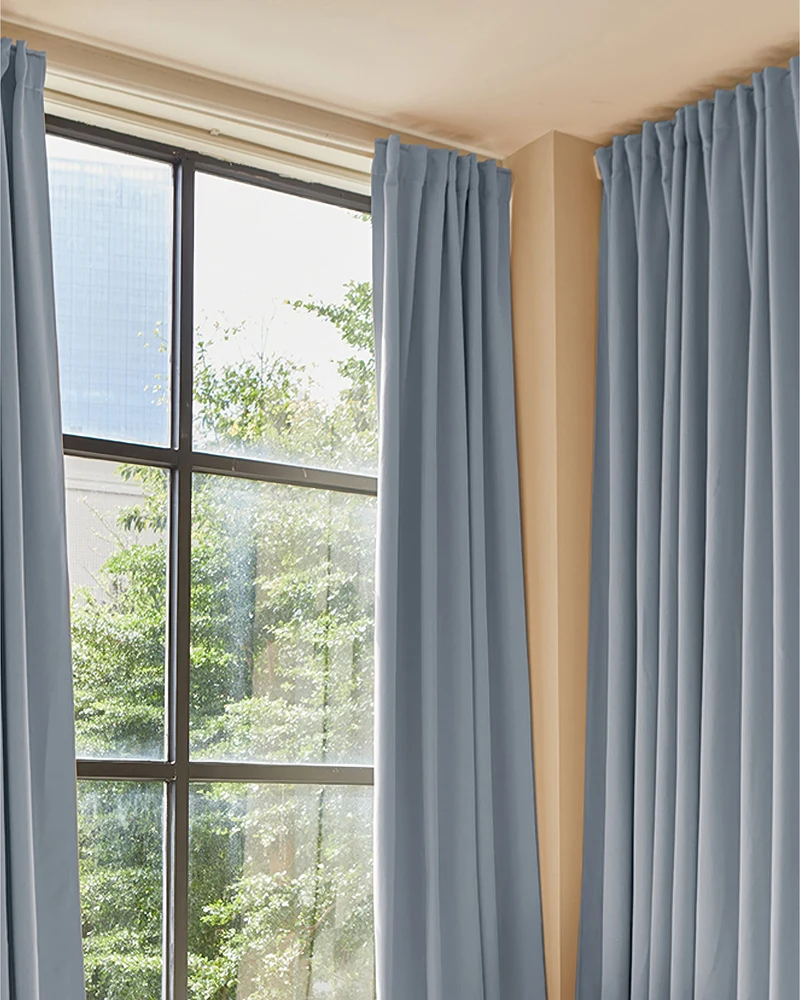 Hussein 4 Layers OEKO Certified Soundproof Thermal 100% Blackout Anti-Dust Premium Custom Curtain
