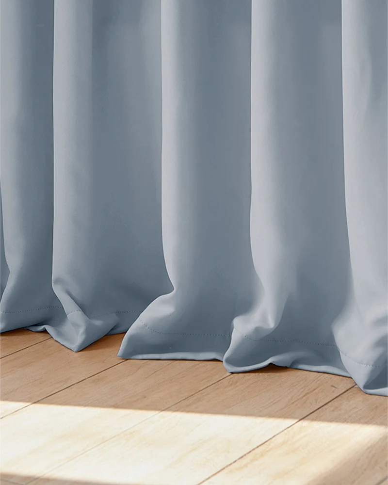 Hussein 4 Layers OEKO Certified Soundproof Thermal 100% Blackout Anti-Dust Premium Custom Curtain