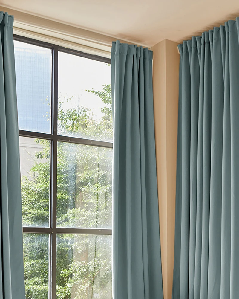 Hussein 4 Layers OEKO Certified Soundproof Thermal 100% Blackout Anti-Dust Premium Custom Curtain