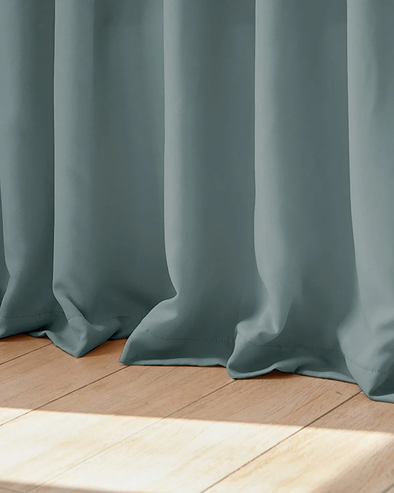 Hussein 4 Layers OEKO Certified Soundproof Thermal 100% Blackout Anti-Dust Premium Custom Curtain
