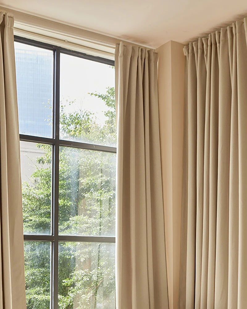 Hussein 4 Layers OEKO Certified Soundproof Thermal 100% Blackout Anti-Dust Premium Custom Curtain