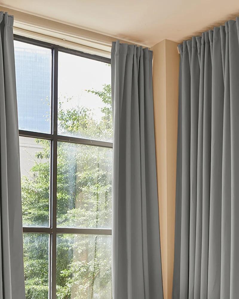 Hussein 4 Layers OEKO Certified Soundproof Thermal 100% Blackout Anti-Dust Premium Custom Curtain