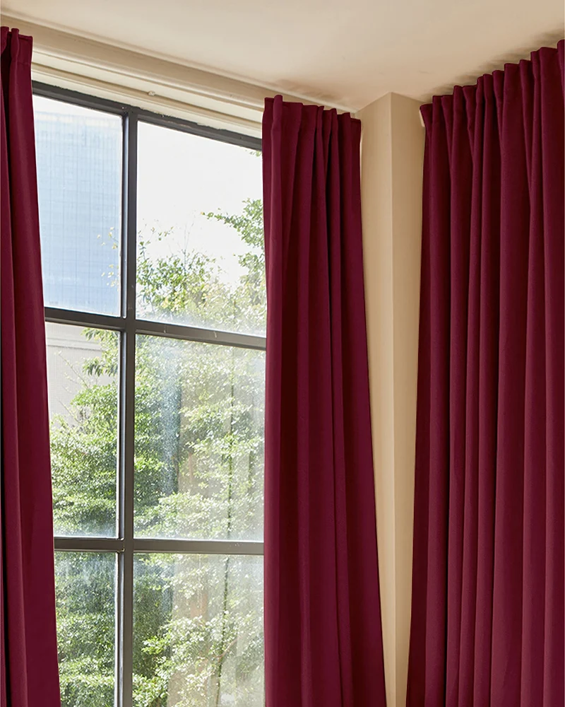 Hussein 4 Layers OEKO Certified Soundproof Thermal 100% Blackout Anti-Dust Premium Custom Curtain