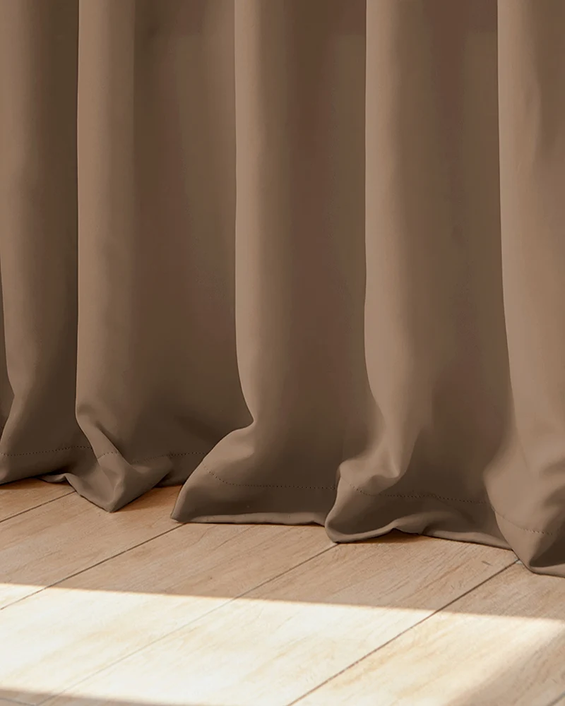 Hussein 4 Layers OEKO Certified Soundproof Thermal 100% Blackout Anti-Dust Premium Custom Curtain