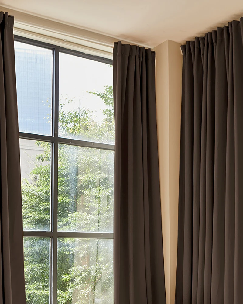Hussein 4 Layers OEKO Certified Soundproof Thermal 100% Blackout Anti-Dust Premium Custom Curtain