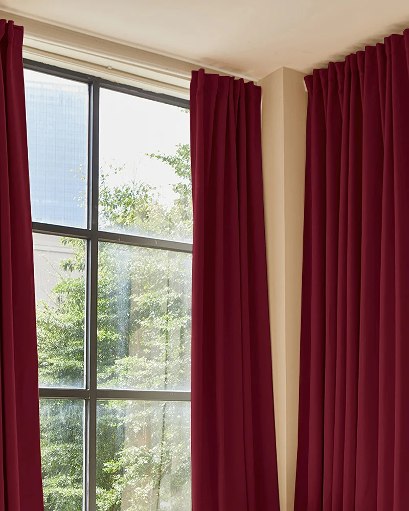 Hussein 4 Layers OEKO Certified Soundproof Thermal 100% Blackout Anti-Dust Premium Custom Curtain