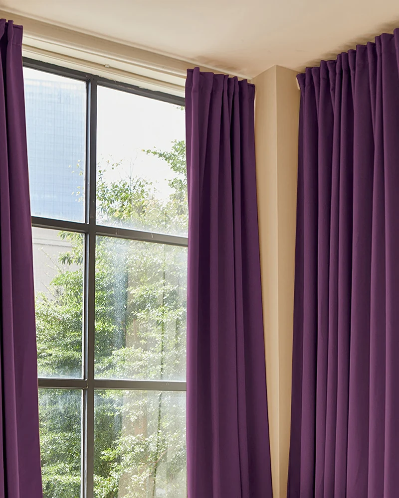 Hussein 4 Layers OEKO Certified Soundproof Thermal 100% Blackout Anti-Dust Premium Custom Curtain