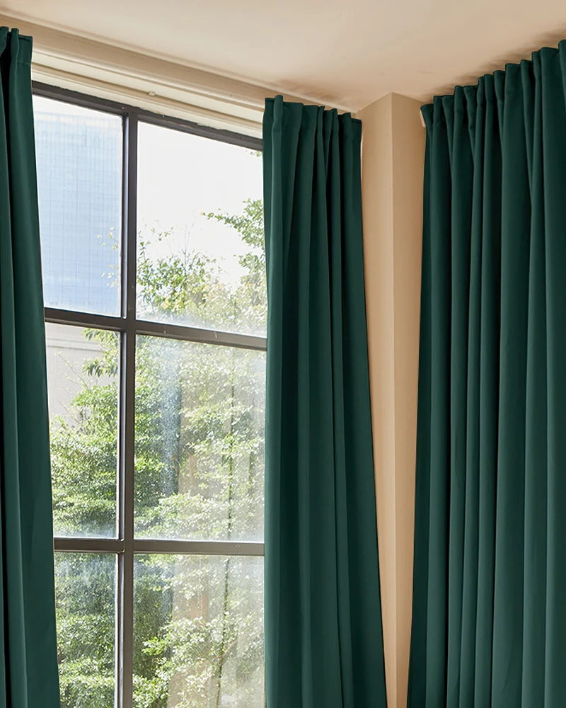 Hussein 4 Layers OEKO Certified Soundproof Thermal 100% Blackout Anti-Dust Premium Custom Curtain