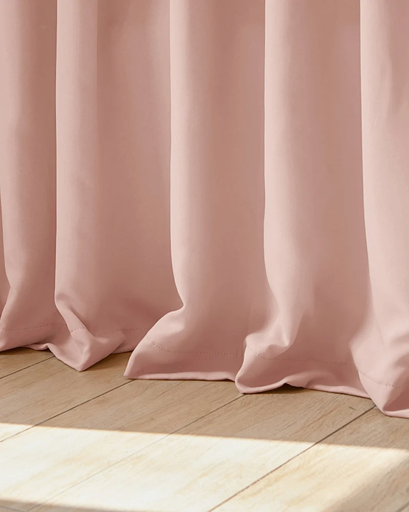 Hussein 4 Layers OEKO Certified Soundproof Thermal 100% Blackout Anti-Dust Premium Custom Curtain