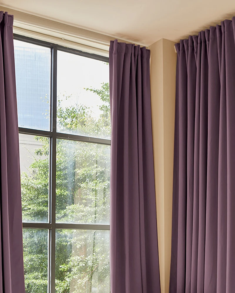 Hussein 4 Layers OEKO Certified Soundproof Thermal 100% Blackout Anti-Dust Premium Custom Curtain