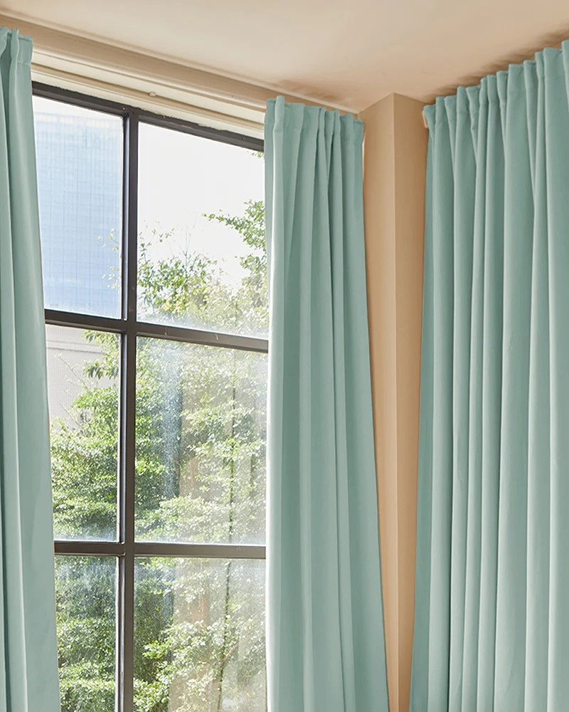 Hussein 4 Layers OEKO Certified Soundproof Thermal 100% Blackout Anti-Dust Premium Custom Curtain