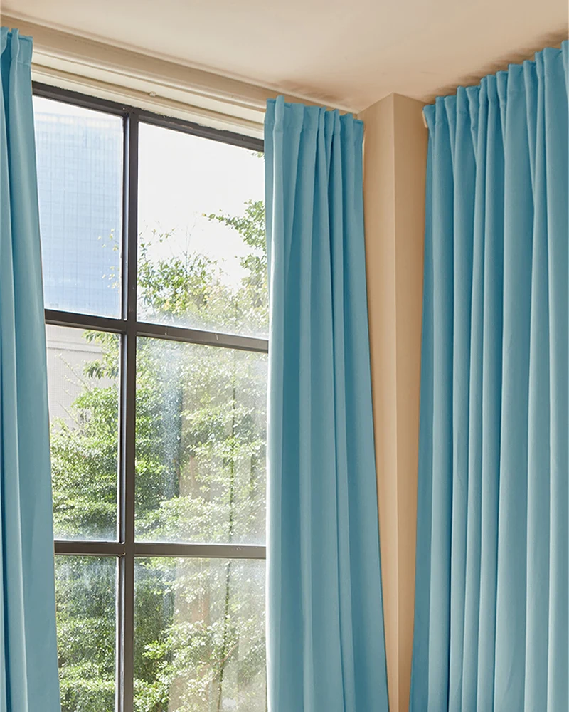 Hussein 4 Layers OEKO Certified Soundproof Thermal 100% Blackout Anti-Dust Premium Custom Curtain
