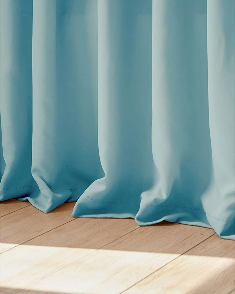 Hussein 4 Layers OEKO Certified Soundproof Thermal 100% Blackout Anti-Dust Premium Custom Curtain