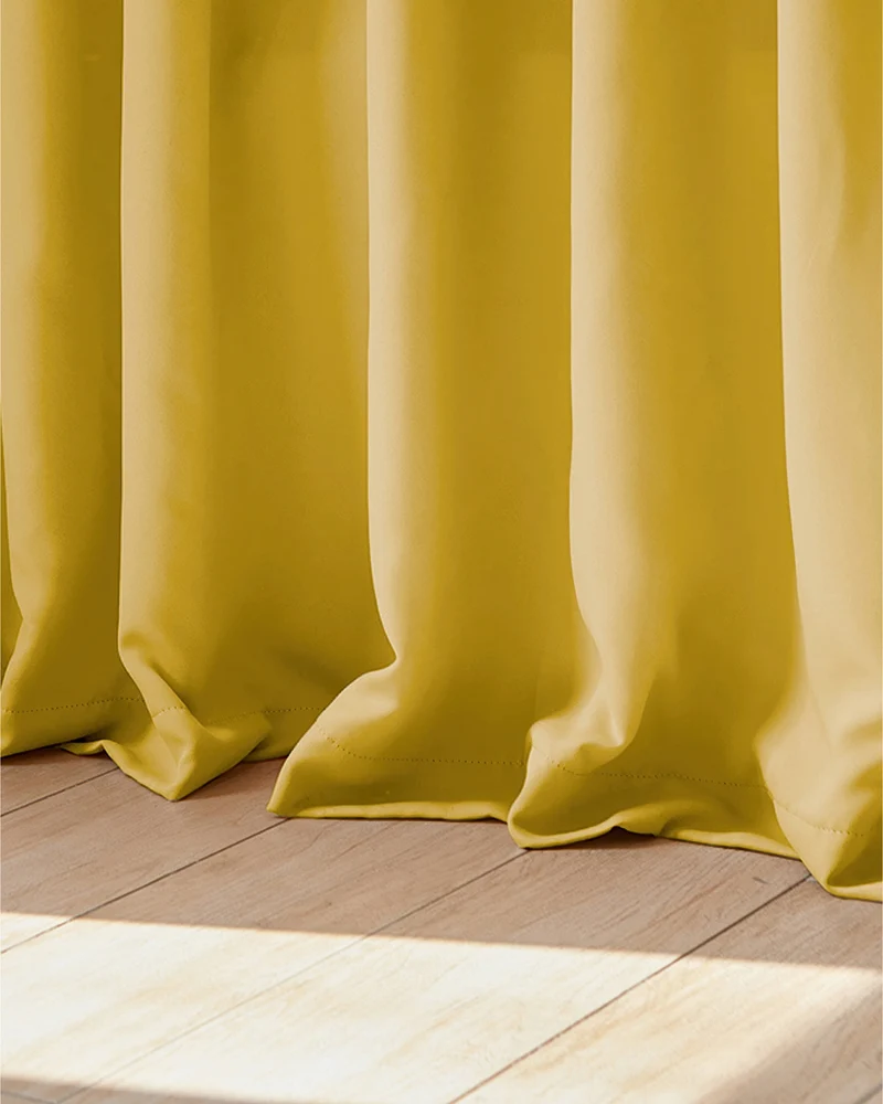 Hussein 4 Layers OEKO Certified Soundproof Thermal 100% Blackout Anti-Dust Premium Custom Curtain