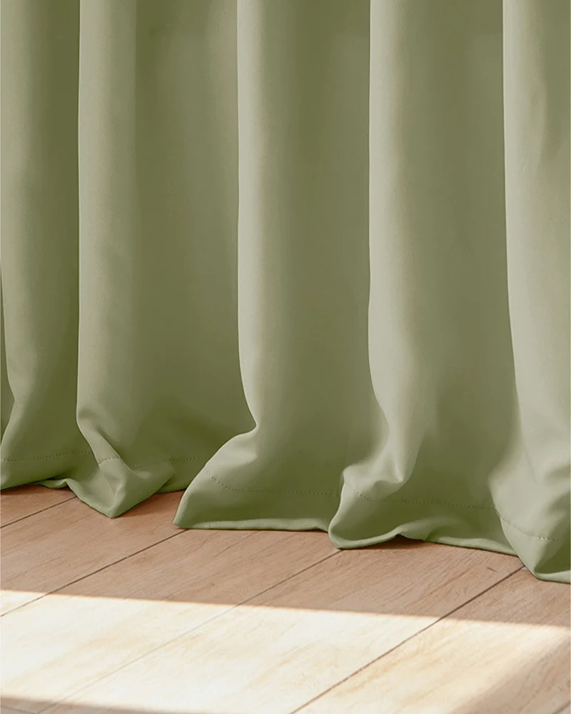 Hussein 4 Layers OEKO Certified Soundproof Thermal 100% Blackout Anti-Dust Premium Custom Curtain