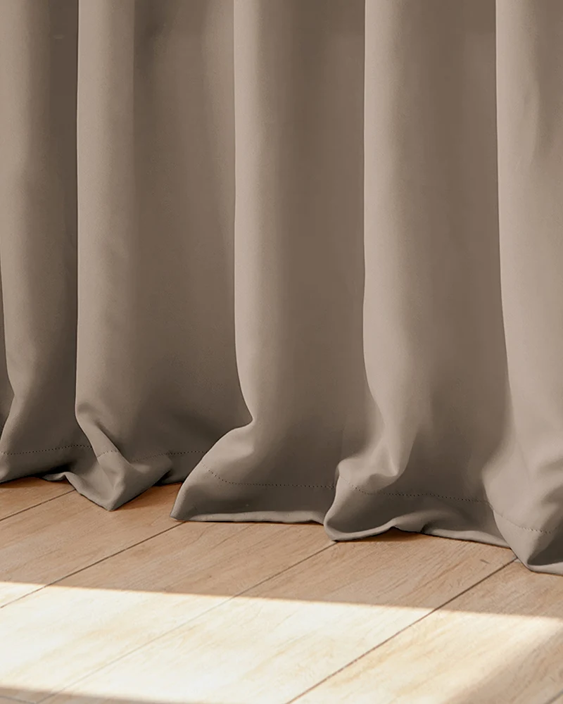Hussein 4 Layers OEKO Certified Soundproof Thermal 100% Blackout Anti-Dust Premium Custom Curtain