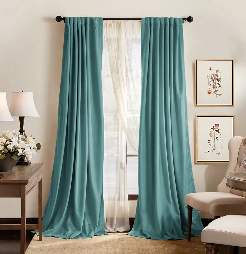 Hussein 4 Layers OEKO Certified Soundproof Thermal 100% Blackout Anti-Dust Premium Custom Curtain