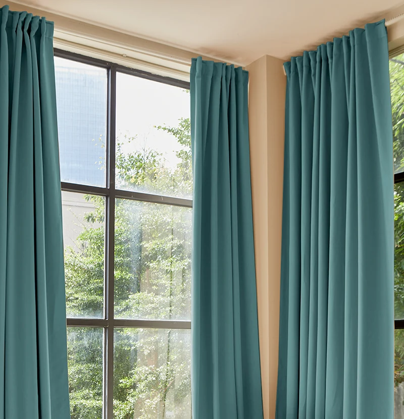 Hussein 4 Layers OEKO Certified Soundproof Thermal 100% Blackout Anti-Dust Premium Custom Curtain
