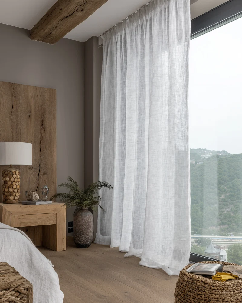 Tehreem Textured Sheer Custom Curtain