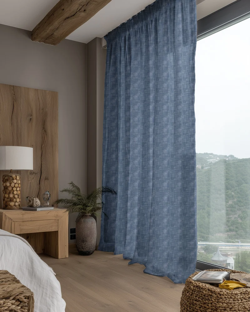 Tehreem Textured Sheer Custom Curtain