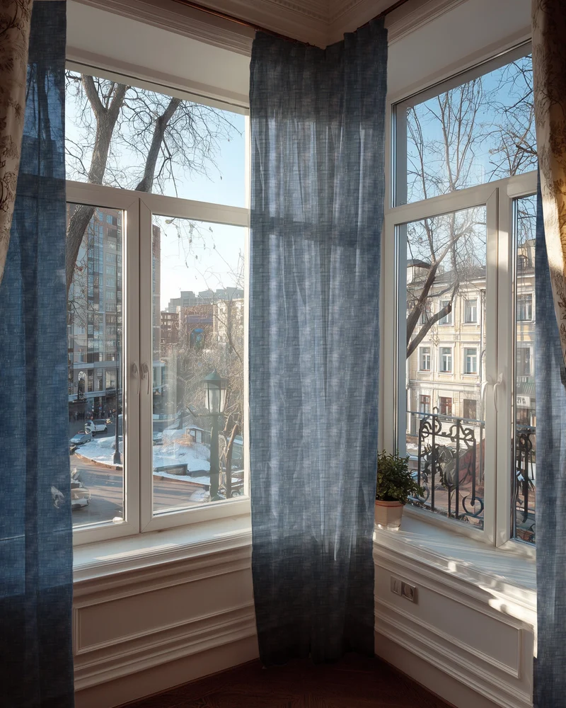 Tehreem Textured Sheer Custom Curtain