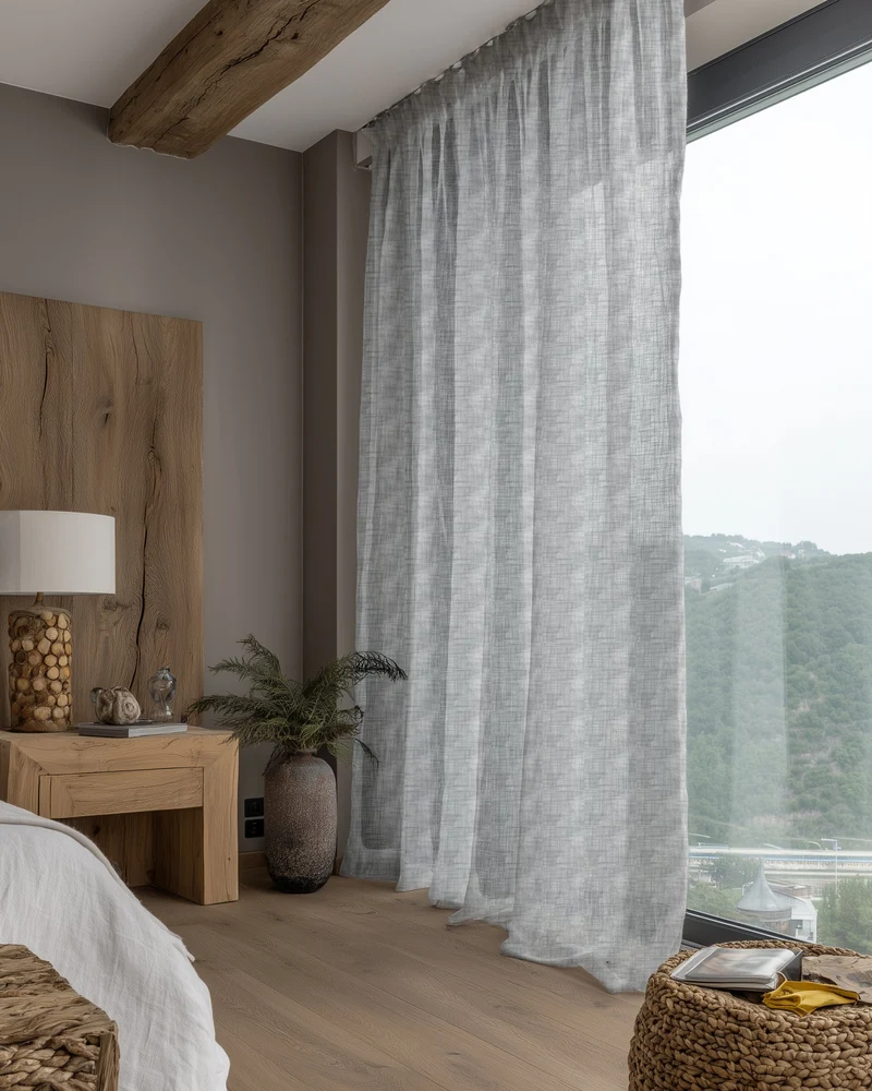Tehreem Textured Sheer Custom Curtain
