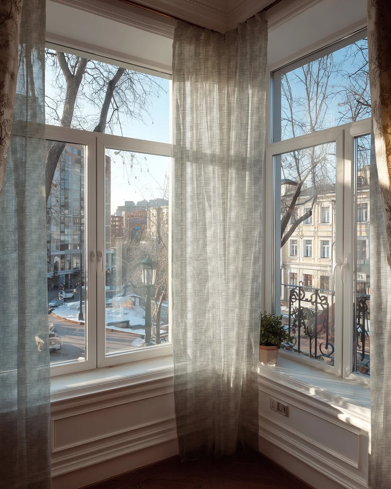 Tehreem Textured Sheer Custom Curtain