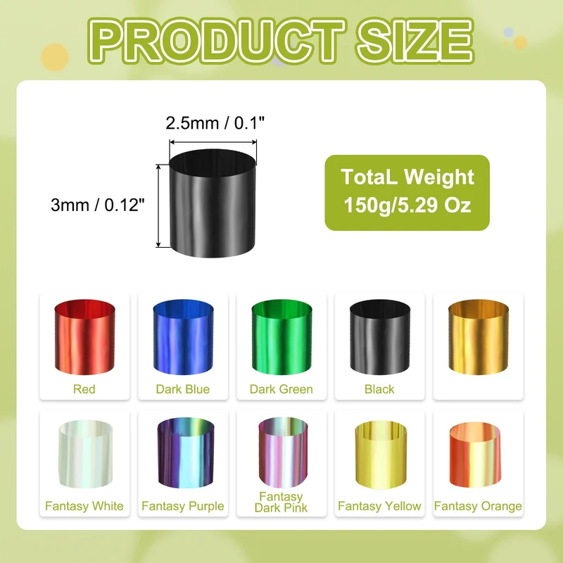 Straw Tube Beads, 150 g 3D Plastic Beads for Crystal Mud Black