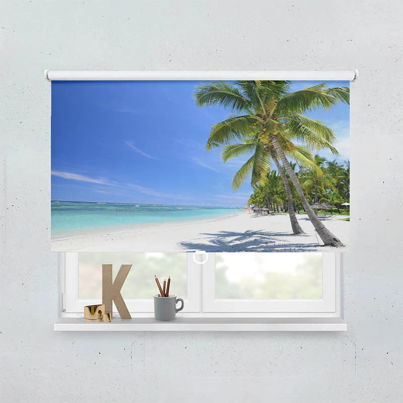 Springrollo Motiv "Meer Palmen Strand"