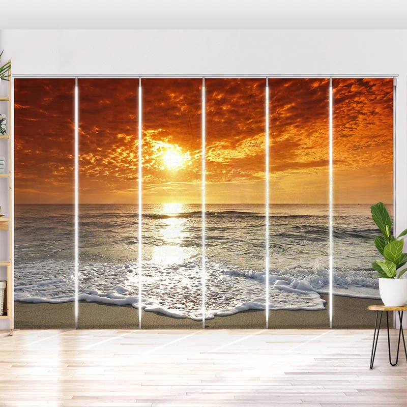 Schiebegardine Motiv "Meer Sonnenuntergang"